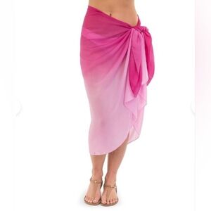 Fushia Ombre Sarong Cover-up One Size (New With Tags)